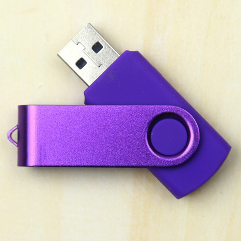 metal rotating small fat 8gu plate gift custom logo business personality usb flash drives office usb