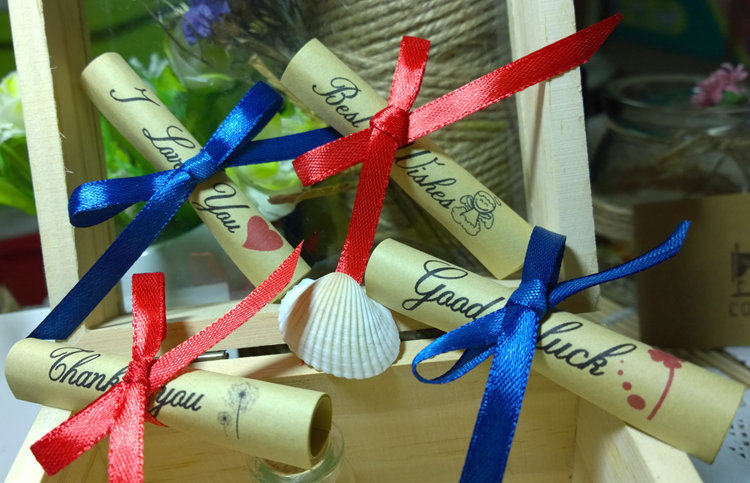 欧式爱情表白愿望许愿纸卷小纸条创意婚礼誓言册心愿纸卷复古怀旧