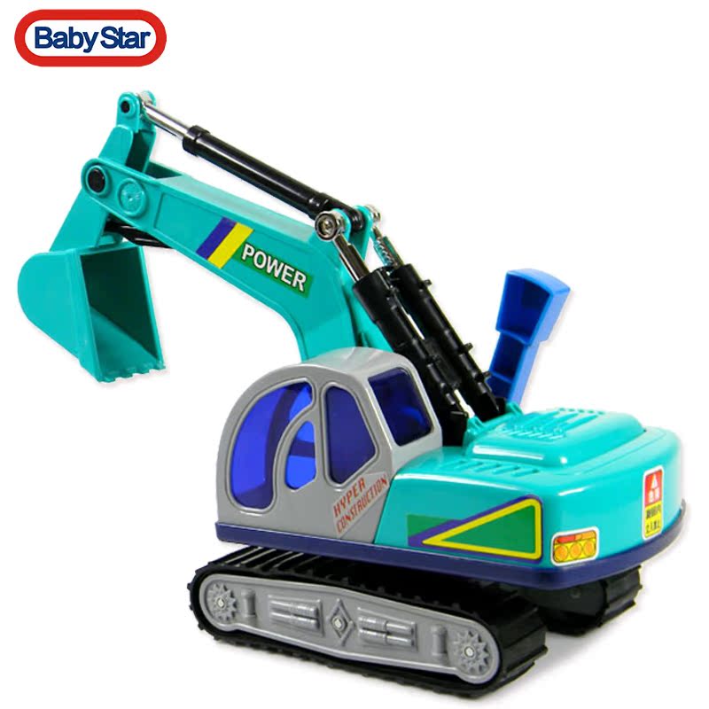 宝贝星[耐摔]大型工程车大号儿童玩具车 挖掘机A04挖土机挖机钩机产品展示图4