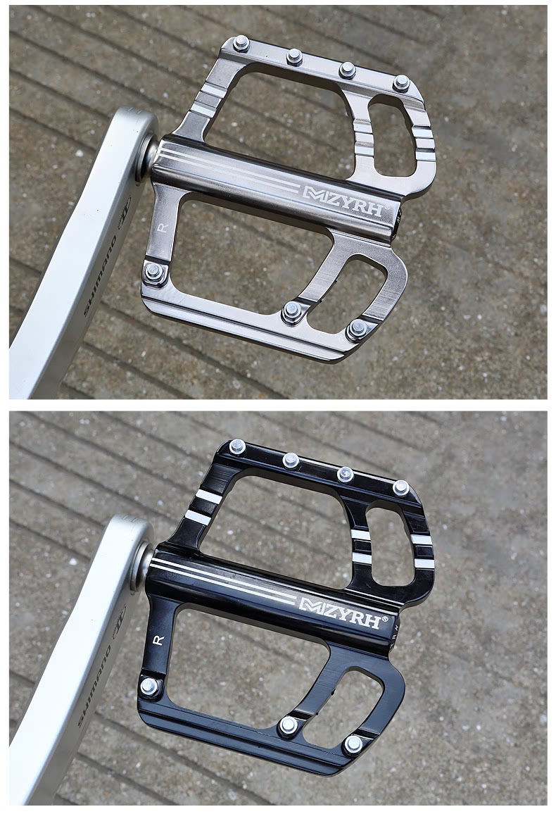 自行车脚踏板通用铝合金踏板骑行装备零配件防滑山地车轴承脚蹬_7折