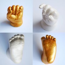 Three-dimensional hand touch material hand foot print handfoot print baby seal clone powder newborn hand Touch Gold 200g