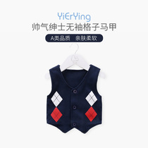 Baby newborn vest vest clothes autumn mens baby thin gentlemans ceremony clothing children spring and autumn