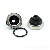 Imported Taiwan button switch half-pack hexagonal waterproof cap fine tooth M12 * 0 75 wear-resistant waterproof and oil-proof cap