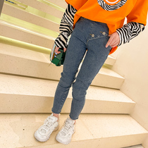 Feifei's wardrobe girl jeans 2023 new spring and autumn high school boy Han version of foreign gas pure cotton pants tide