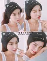 You gelato pique soft embroidery cat velcro wash faceband headband wrapped turban hair band