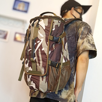 New camouflage backpack mens tide large capacity outdoor waterproof Travel multifunctional womens bag sports mountaineering tour