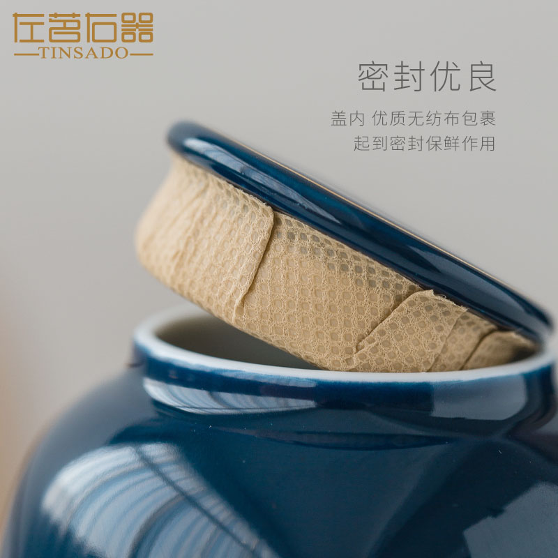 ZuoMing right ware jingdezhen ceramic mini caddy fixings sealed as cans with portable small pot of tea box of small ideas