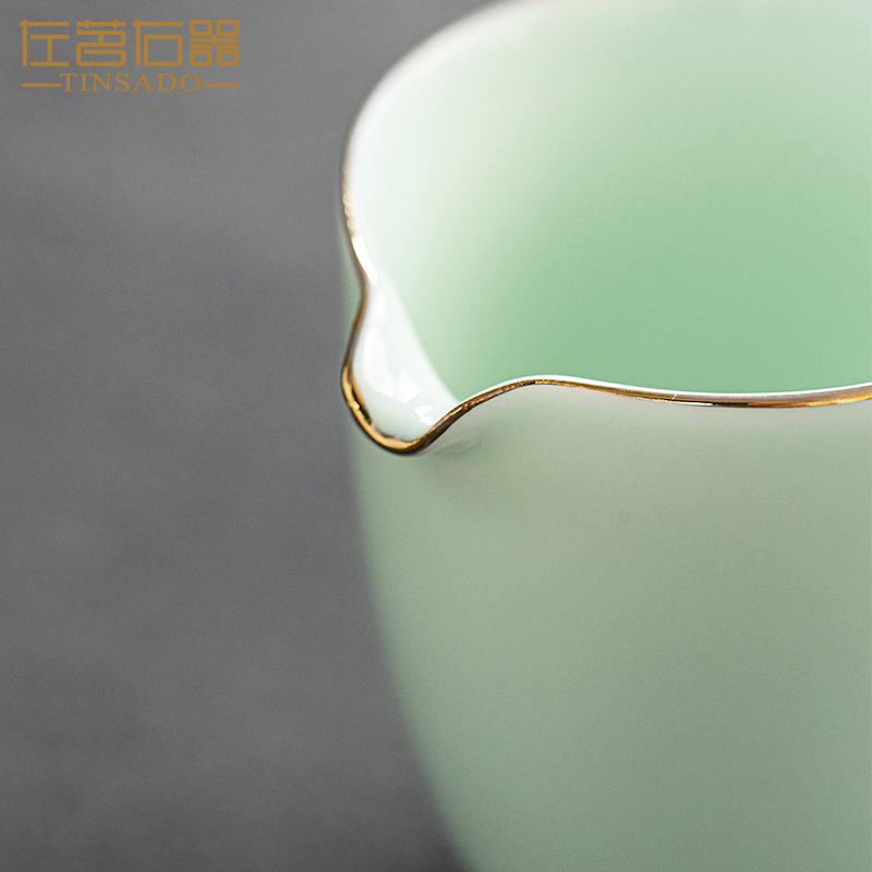 ZuoMing right ware jingdezhen ceramic fair big creative Japanese tea a single male sea cup tea tea set points by hand