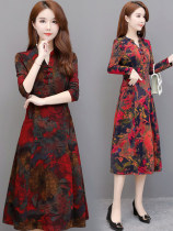 Paper pattern clothes cutting drawings Q69 dress spring and autumn and winter bottom warm long skirt womens model