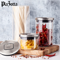 New products Germany plazotta glass food sealed cans glass storage cans tea milk powder candy cans