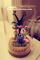 (Rabbit)Birthday gift creative custom hand-made cute dora slow handmade Valentines Day 520 graduation