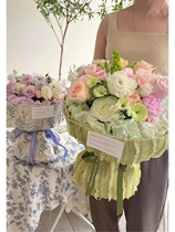 100 Changed Princess Skirt Bilateral Thickened Flowers Packaging Mesh Yarn Spring Summer Style Round Floral Bouquet Fung Web Yarn