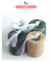 Iron wire paper rope 200 m floral art with flowers bouquet handmade DIY ribbons woven paper vines packaging material