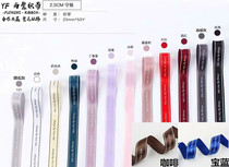 The new 2 5CM waiting English ribbon Korean bouquet bao hua gift ribbon waiting ribbons