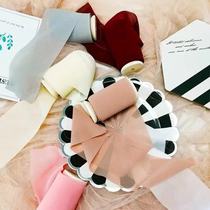 Natural wind floral snow yarn with brides holding lace with ribbon bouquet packaging material supplies