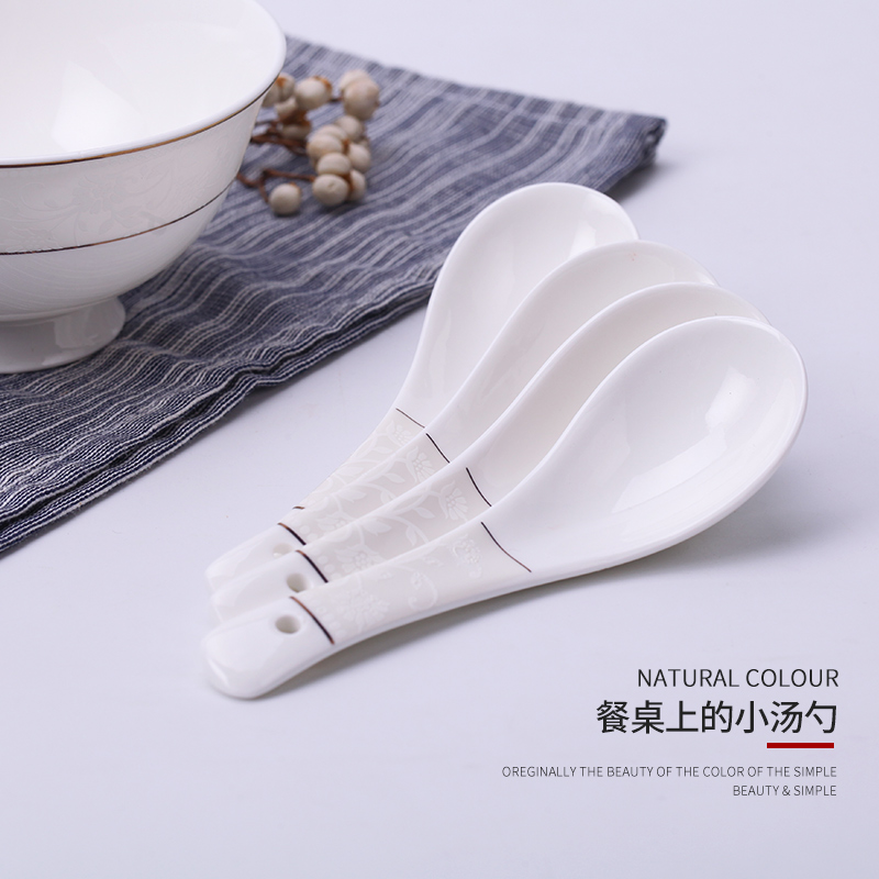 Jingdezhen ceramic ipads China tableware free combination collocation DIY monogamous run small spoon, spoon, spoon