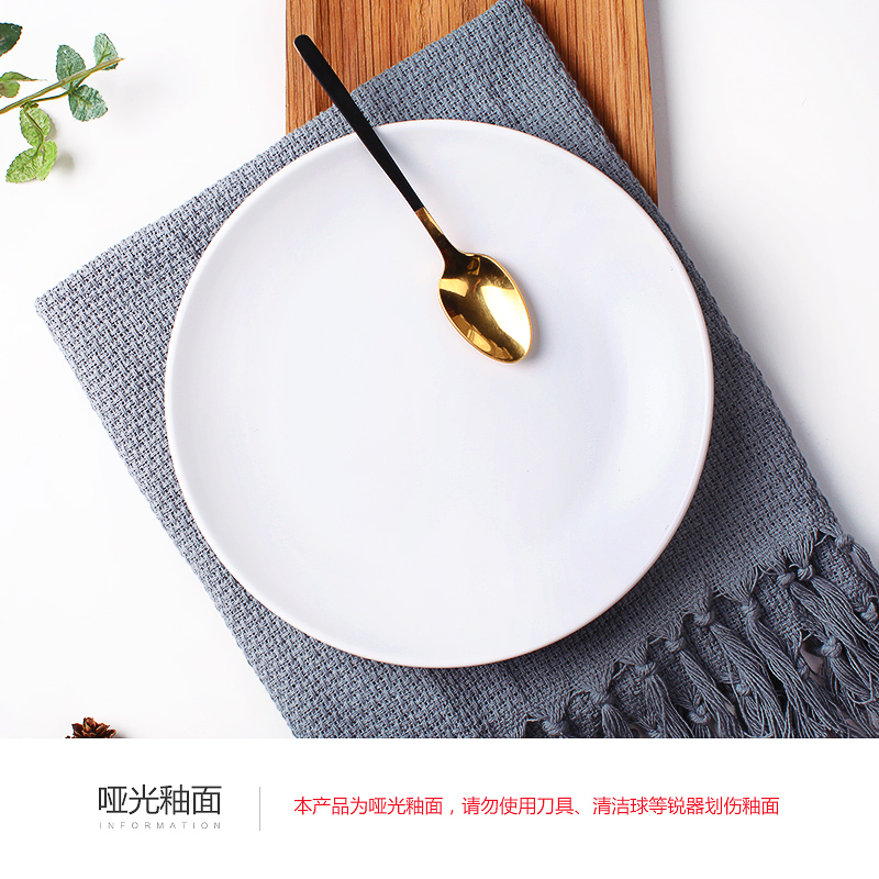 Eat noodles bowl dishes DIY home ceramics plate combination Nordic plates jingdezhen contracted Japanese dishes