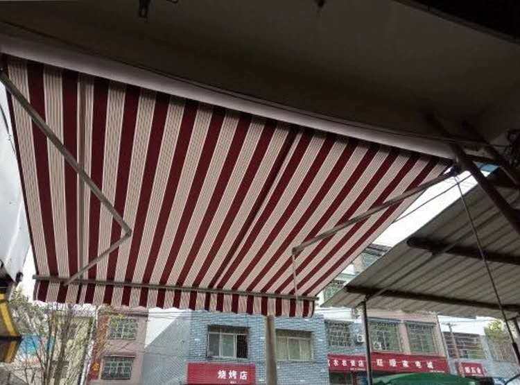 定制户外雨棚布遮阳棚防晒布伸缩蓬顶布幼儿园加厚防水布雨棚布料