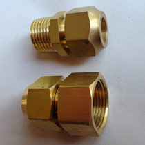 Copper inner wire flaring joint inner wire copper tube direct copper tube inner wire joint M14 * 1 5 bell mouth joint 6MM8M