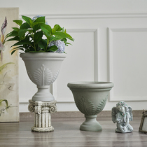 Globe Queen Basin Flower Pots Eu Style Home Gardening Indoor outdoor resin material flowers Green Planting Potted Plant