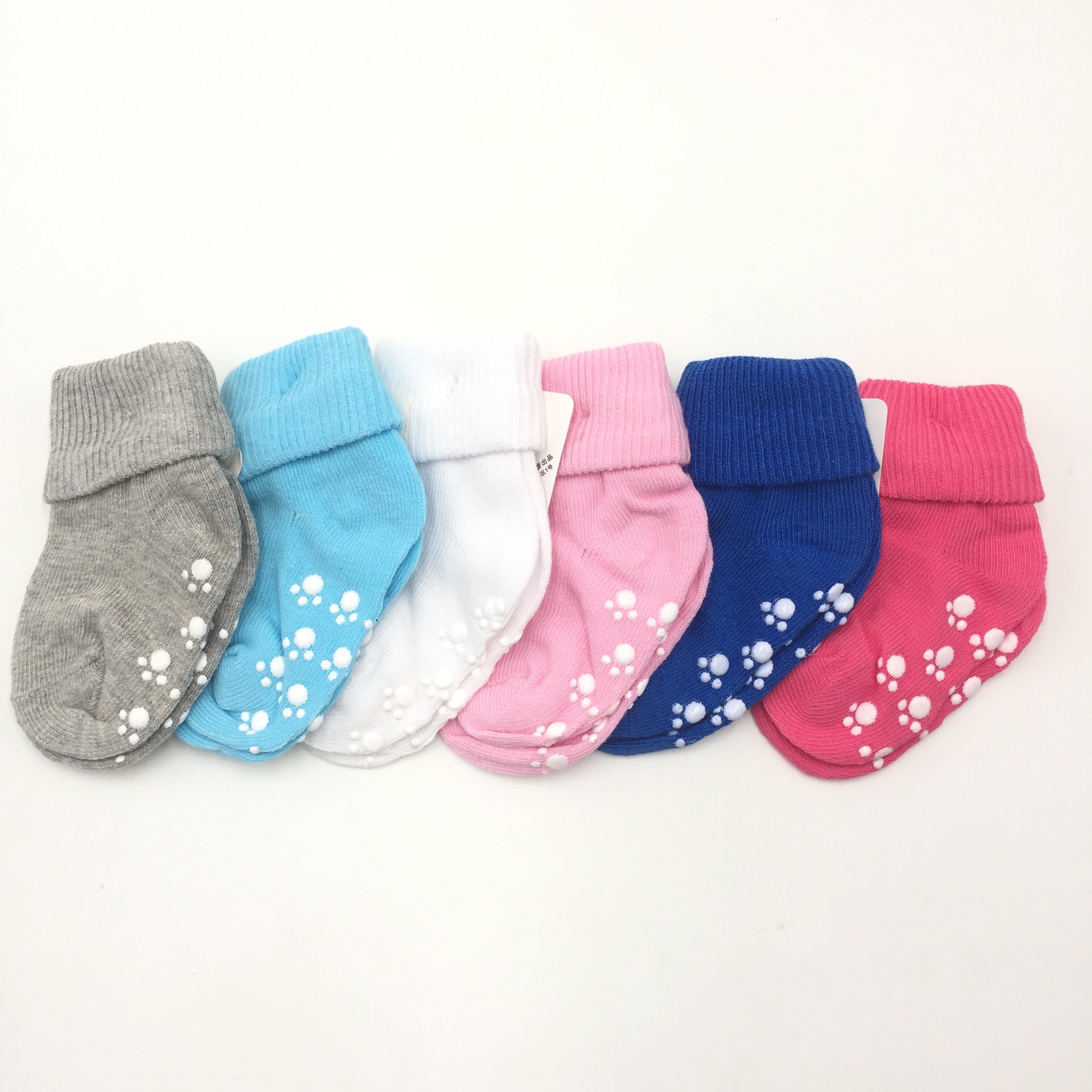 新生婴儿袜子纯棉0-1-3岁春秋款幼儿男童女童宝宝高筒袜儿童袜子