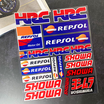 Suitable for Honda motorcycle showa repsol Jicun accessories supplies Blue anti-locomotive reflective sticker