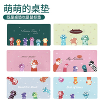 BUBM desk pad Student learning desk desk pad Writing desk pad Mouse pad Oversized computer desk pad Home office desk keyboard pad Childrens desk pad Female cute cartoon dormitory desk pad
