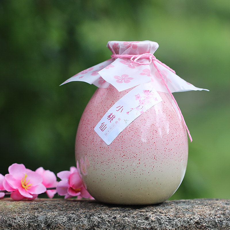 小桃仙桃花米酒500ml果酒桃花醉少女酒古风酒低度女生酒甜酒礼物