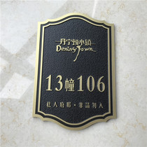 Residential hotel Box restaurant Villa brand custom door number plate home creative personality high-end door plate customization