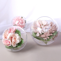 New transparent Christmas ball opening ball ball decoration hanging ball New Years Day New Year Festival layout acrylic plastic ball