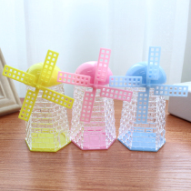 Creative European small windmill toy box childrens birthday candy box desktop ornaments snack storage plastic candy box