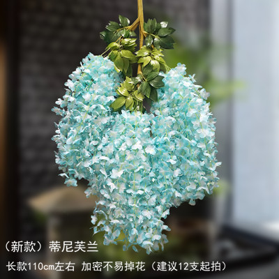 shopping mall celebration 4s shop exhibition hall atrium sky pendant kindergarten decoration summer simulation wisteria flower bean flower pendant