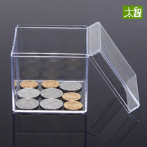 Transparent plastic box PS storage box small with lid bracelet jewelry box display box small square crystal box