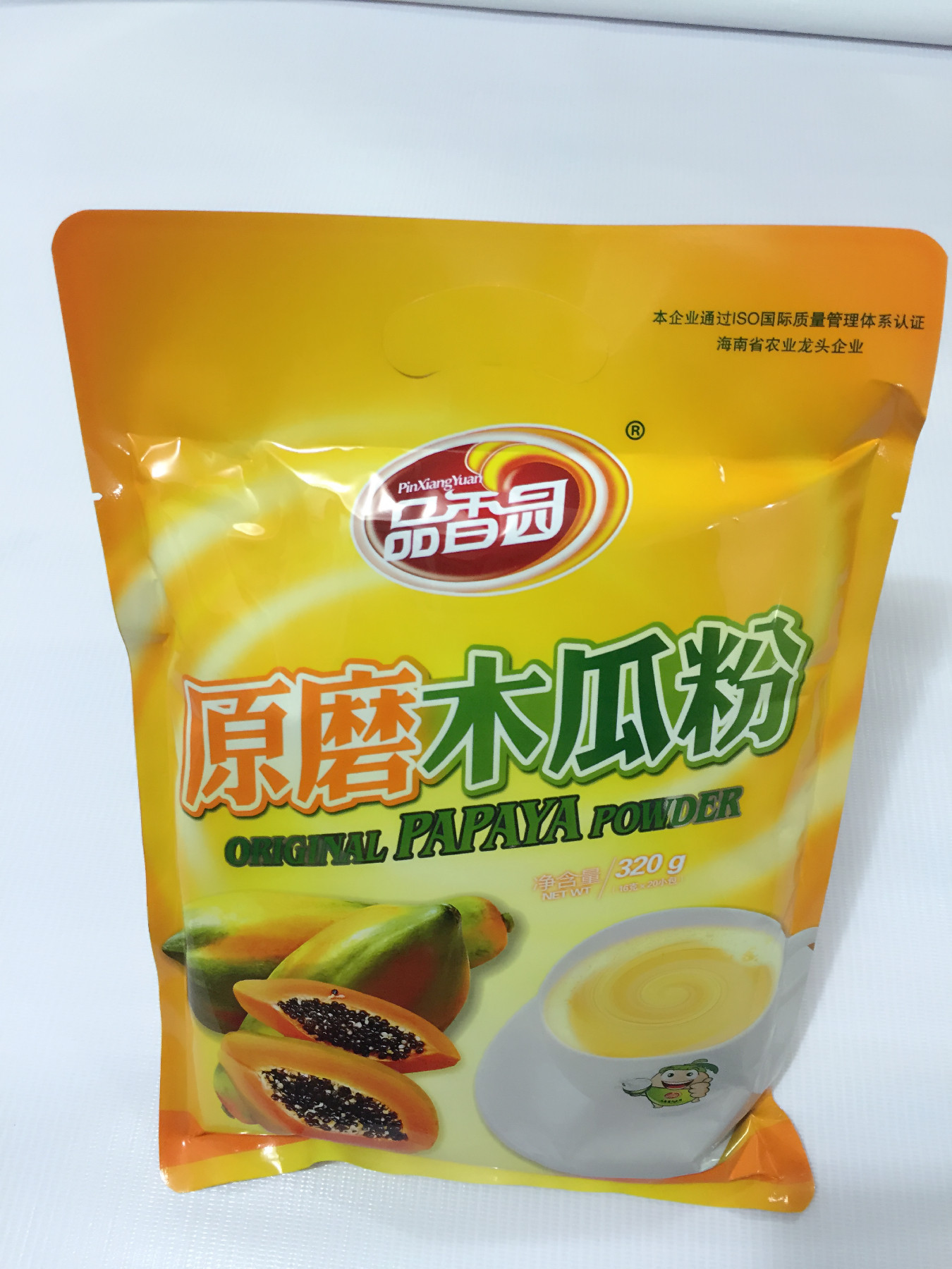 品香园原磨木瓜粉320g青木瓜粉代餐粉 营养速溶早餐粉粉 海南特产
