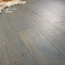 Nordic oak solid wood composite floor multi-layer household geothermal warm E0 environmentally friendly waterproof and wear-resistant gray log floor