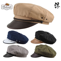 Spot Sterkowski Retro Motorcycle Cap Classic Retro Locomotive Cap Serie Leather Gatton Cotton