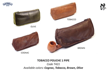 Safen Savinelli Italy imports single - butt cortex handmade leather pipe pack T421 tobacco