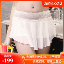 Safety pants womens summer defenseless sexy lace mesh gauze three-point insurance shorts unscented thin wear leggings