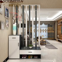 New Baked Lacquer Xuanguan Partition Shoe Cabinet Composition Cabinet Modern Simple Living Room Genguan Decoration Screen Door Hall Storage