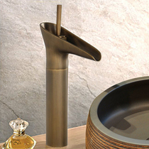 European antique all copper hot and cold faucet basin wash basin wash basin retro drawing faucet