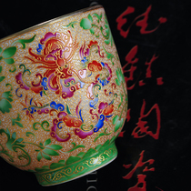 Jingdezhen pinched silk master cup Ceramic Kung Fu tea with large tea cup Single cup Hand-painted dragon individual cup