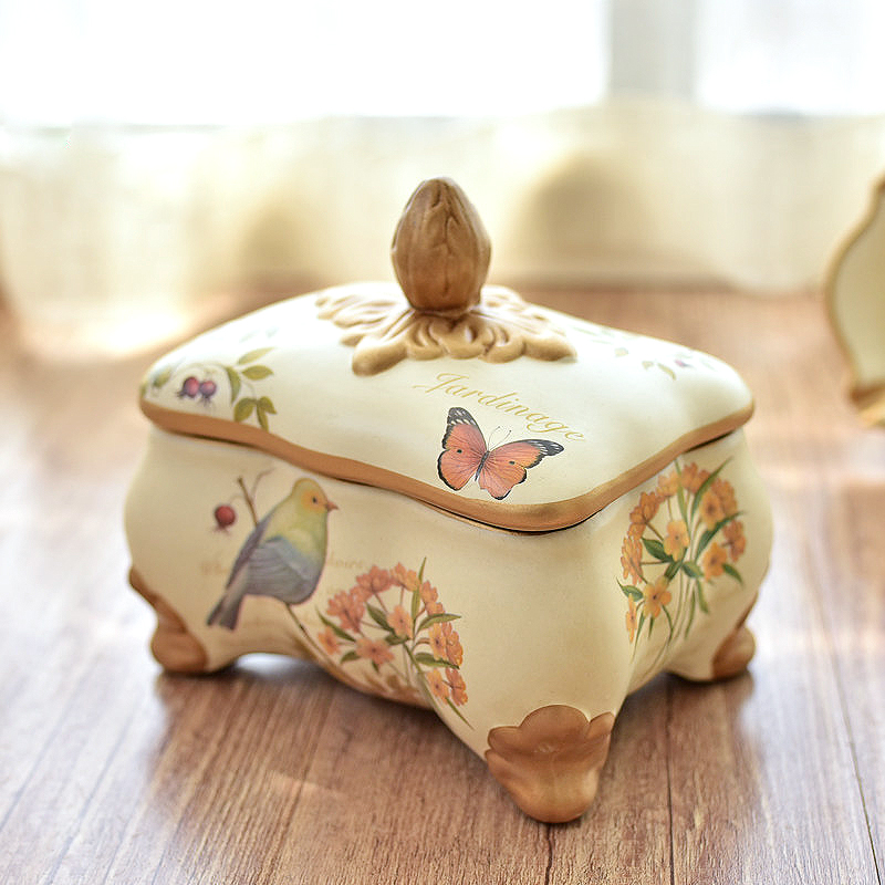 American ceramic furnishing articles Europe type restoring ancient ways jewelry box storage tank sitting room ark, TV ark, decoration home decoration