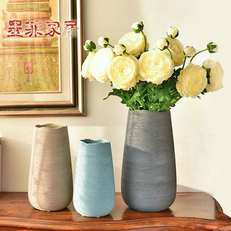 I and contracted ceramic furnishing articles European creative flower vase Nordic sitting room wine home furnishing articles