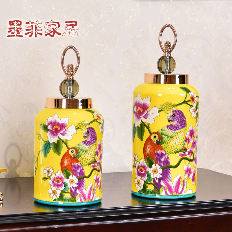 American light key-2 luxury furnishing articles of pottery and porcelain vase household act the role ofing is tasted the sitting room porch of new Chinese style household receive tank decoration decoration