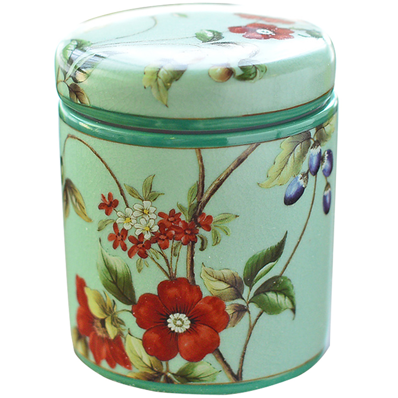 New Chinese style classical creative furnishing articles ceramic tea pot storage tank American TV ark, wine sitting room adornment ornament