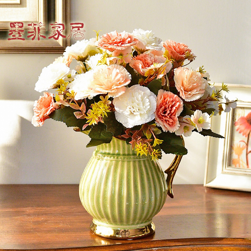 American light European - style key-2 luxury ceramic vases, I and contracted sitting room tea table table flower art flower arranging, adornment is placed