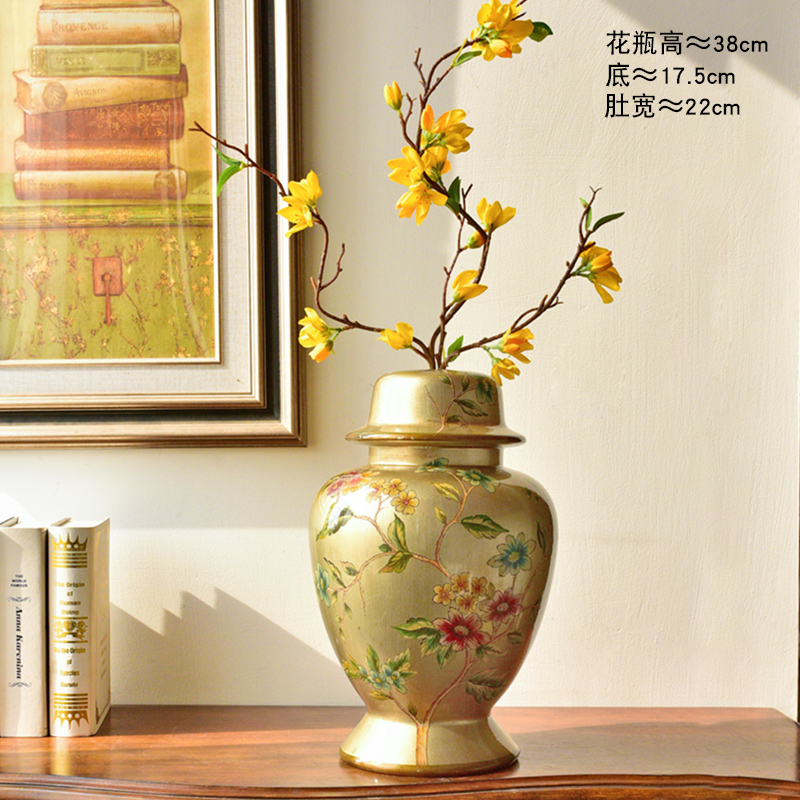 New classical creative ceramic vases, flower art suit American TV ark, wine sitting room porch soft adornment is placed