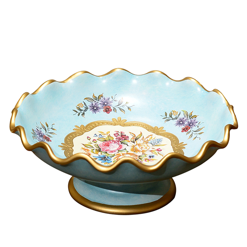 American European - style key-2 luxury ceramic big fruit tray was the new Chinese style household decorates sitting room tea table furnishing articles fruit bowl dried fruit tray