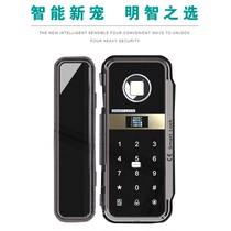 Glass door fingerprint lock without opening glass door combination lock single and double doors without wiring electronic door lock intelligent door lock