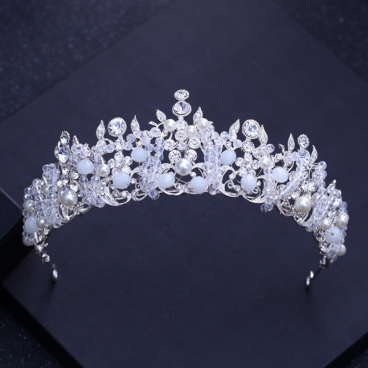 皇冠头饰新娘水晶皇冠韩式结婚发饰婚纱礼服配饰婚礼写真拍照首饰_不